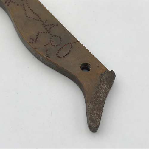 1944 Italy WW2 Prisoner of War trench art combat knife made of Carcano bayonet