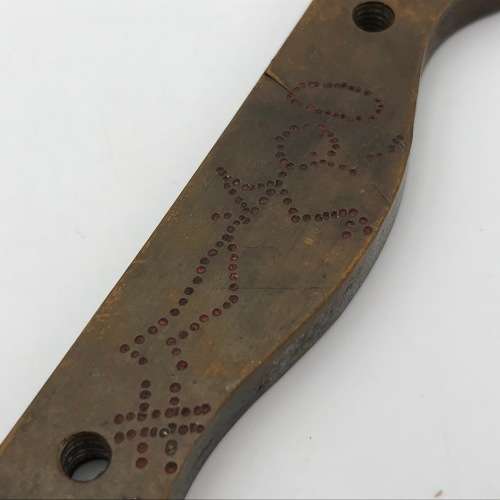 1944 Italy WW2 Prisoner of War trench art combat knife made of Carcano bayonet