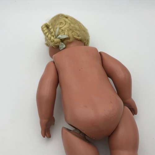 Antique composition doll with sound box - no clothing