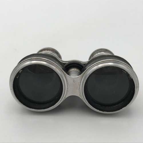 Pair of Antique Opera binoculars in leather case