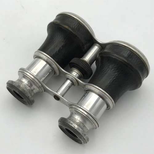 Pair of Antique Opera binoculars in leather case
