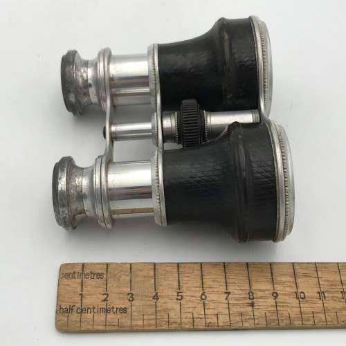 Pair of Antique Opera binoculars in leather case