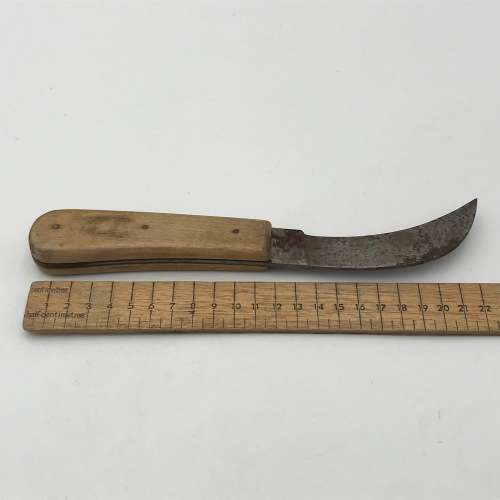 Vintage Pruning knife with wooden handle