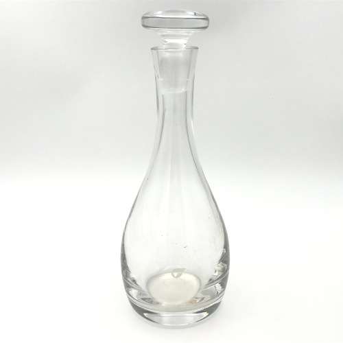 Vintage Crystal glass decanter with lid