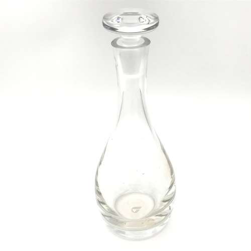 Vintage Crystal glass decanter with lid