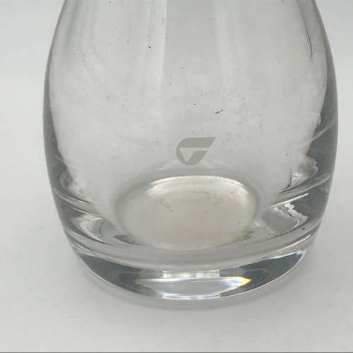 Vintage Crystal glass decanter with lid