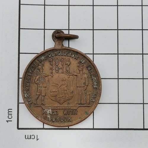 1919 Johannesburg WW1 commemorative medallion