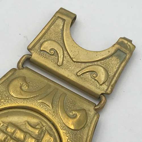 Vintage Brass Martin ships motif belt buckle
