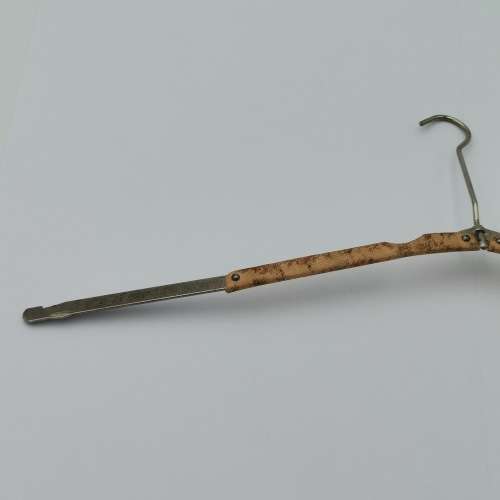 Vintage pocket clothing hanger in pouch