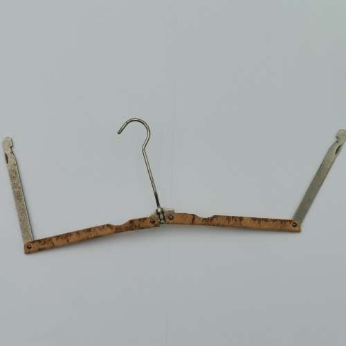 Vintage pocket clothing hanger in pouch