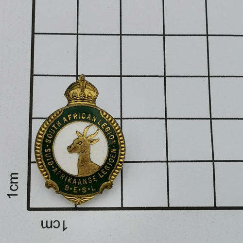 B.E.S.L South African Legion button badge - #8/679