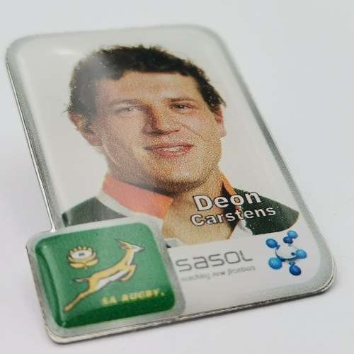 SA Rugby Deon Carstens pin badge