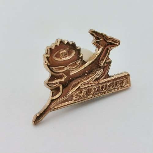 Pair of SA Rugby pin badges