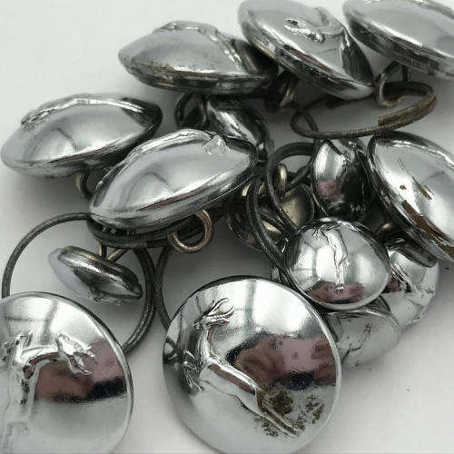 Lot of SADF chromed buttons