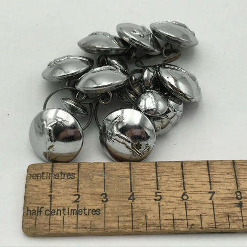 Lot of SADF chromed buttons