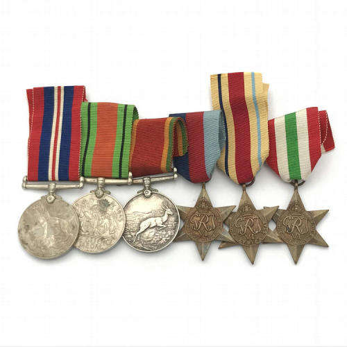 Set of 6 WW2 medals issued to C167886 W. Felix