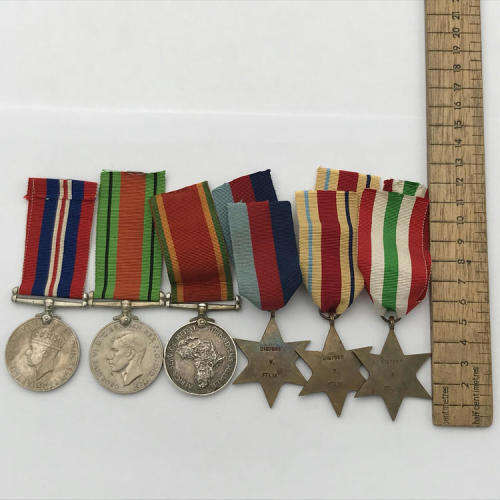 Set of 6 WW2 medals issued to C167886 W. Felix