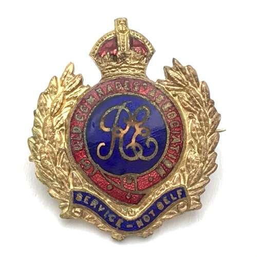 WW2 Royal Engineers old comrade association lapel badge