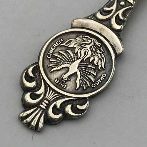 Origo per Cinerem silver plated sugar spoon