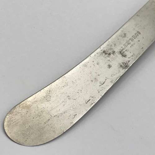 Set of 6 Antique Leverly Bros. butter knives Hallmarked silver handles