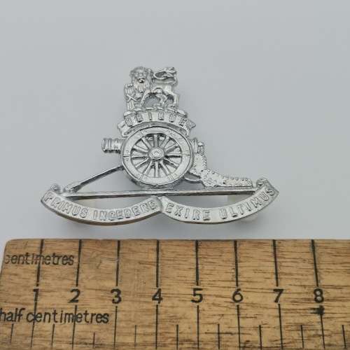 SA Field Artillery chromed cap badge