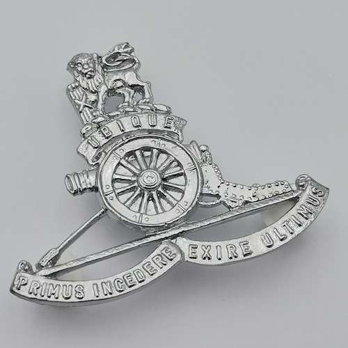 SA Field Artillery chromed cap badge