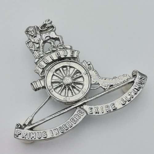 SA Field Artillery chromed cap badge