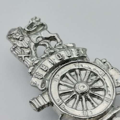 SA Field Artillery chromed cap badge