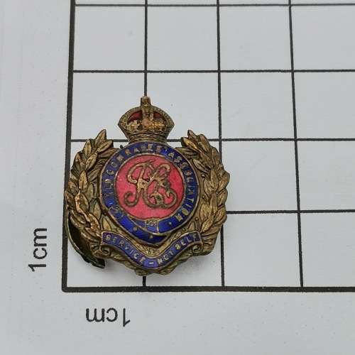 WW2 Royal Enguneers old comrade association lapel badge
