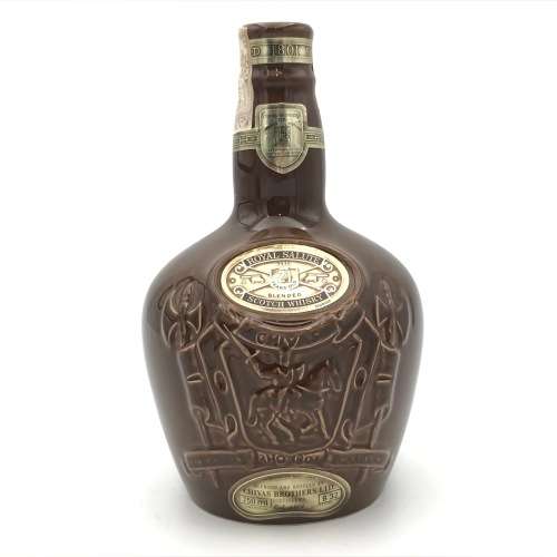 Chivas Brothers Ltd. Royal Salute Scotch Whiskey porcelain decanter - empty