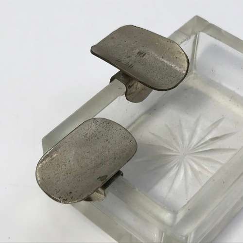 Vintage lead glass ashtray - adjustable