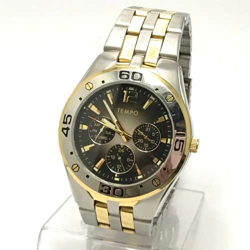 Tempo Quartz mens watch - working