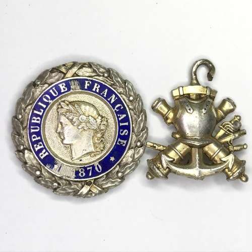 French Military medal for valour in combat or long service - broken