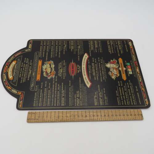 Vintage Silver Creek Spur Durbanville wooden menu - Spur Burger R13,95
