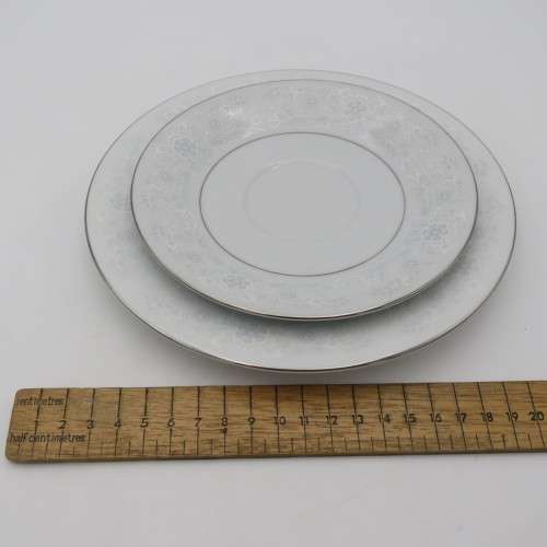 Crown Ming Fine China porcelain trio