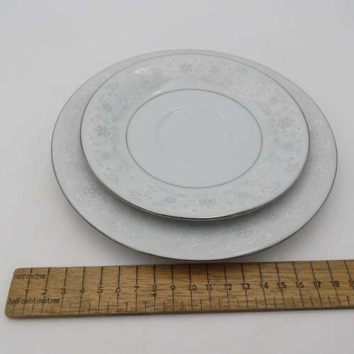 Crown Ming Fine China porcelain trio