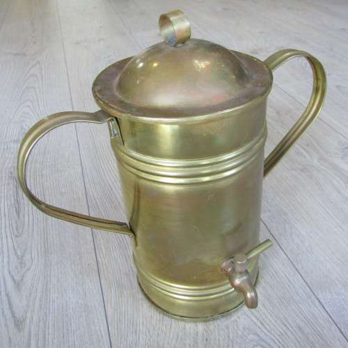 Vintage brass urn with burner stand - 45cm