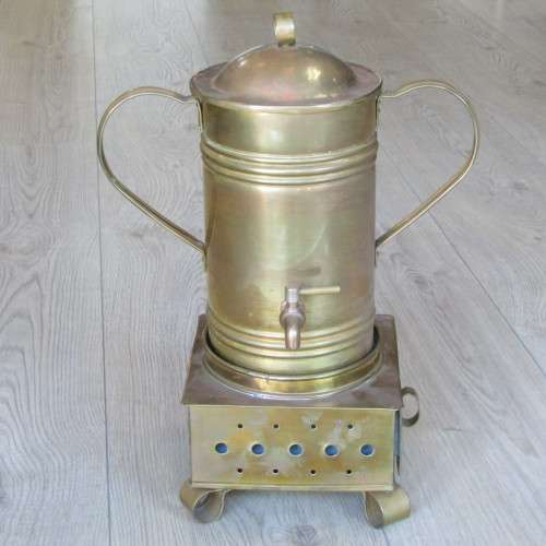 Vintage brass urn with burner stand - 45cm