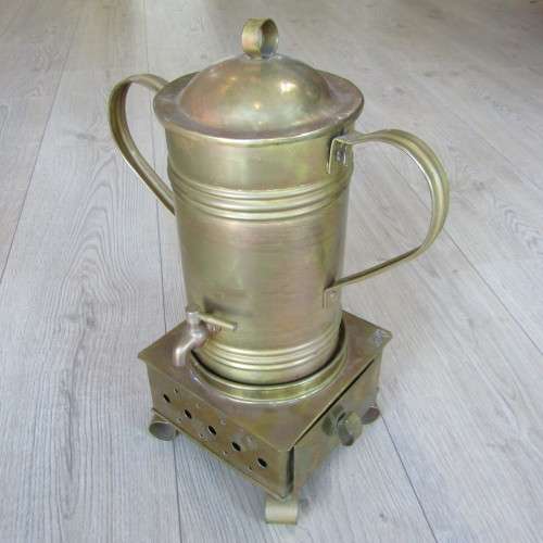Vintage brass urn with burner stand - 45cm