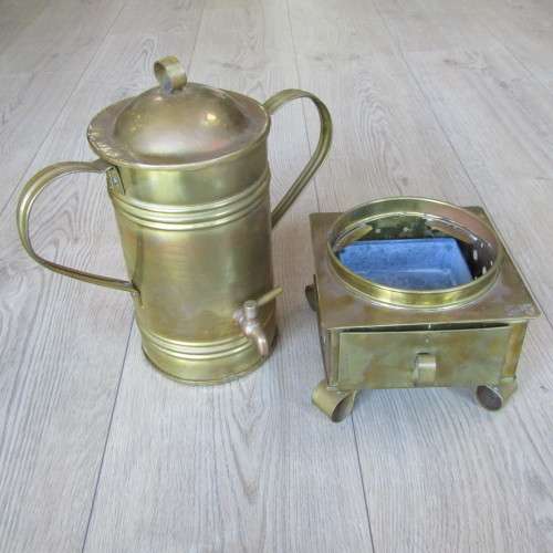 Vintage brass urn with burner stand - 45cm