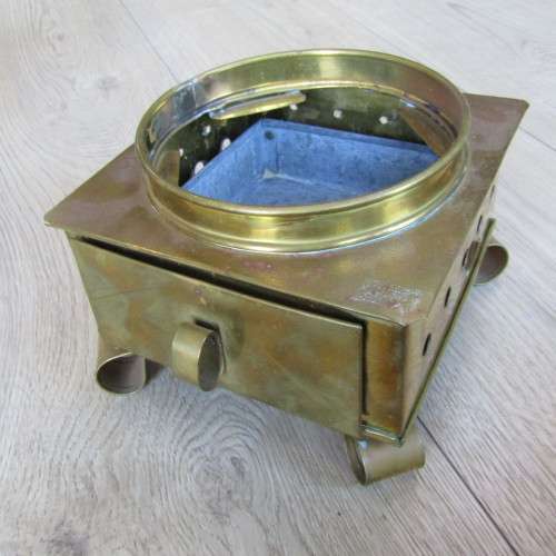 Vintage brass urn with burner stand - 45cm