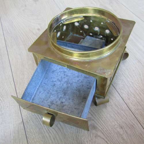 Vintage brass urn with burner stand - 45cm