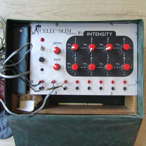 Vintage Cellu-Slim Synchro 16 Slimming machine in case - not tested