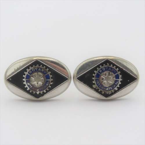 Pair of vintage Rotary International cufflinks