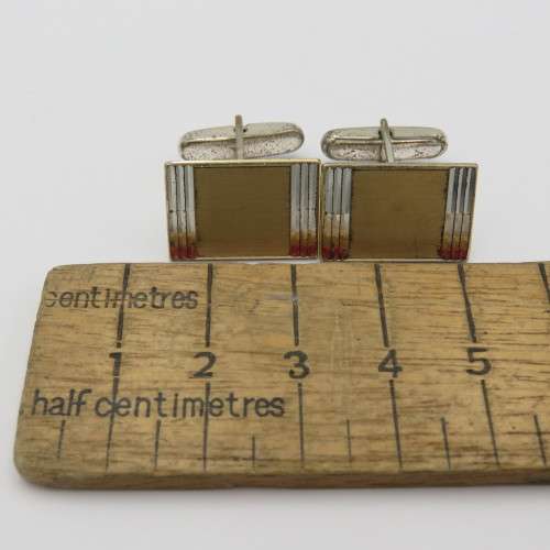 Pair of 835 silver cufflinks - Weighs 7,8 g