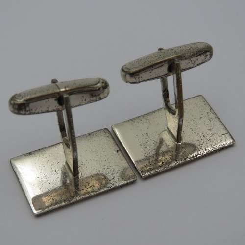 Pair of 835 silver cufflinks - Weighs 7,8 g