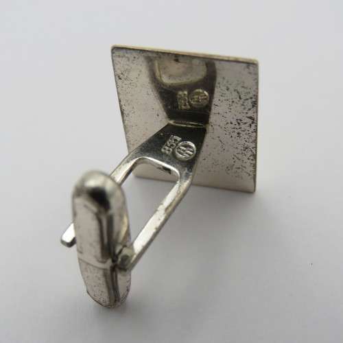 Pair of 835 silver cufflinks - Weighs 7,8 g