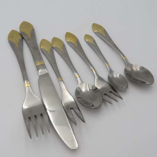 SBS Edelstahl Rostfrei 110 piece cutlery set (12 setting) in suitcase - High quality