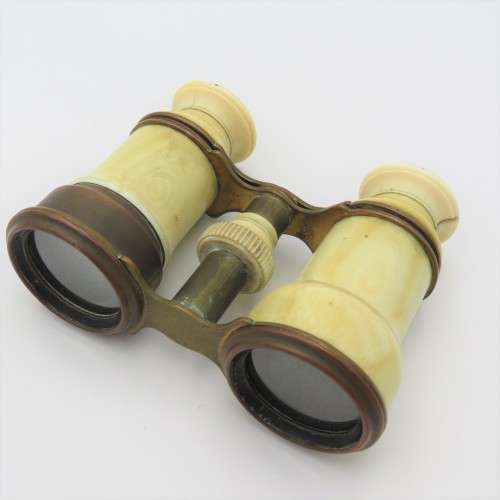Antique Faux ivory opera binoculars