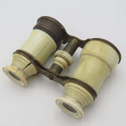 Antique Faux ivory opera binoculars